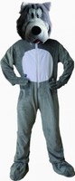 Dress Up America Grey Wolf Mascot Costume Set, Size Medium 8-10 Years Dress Up America Grey Wolf Mascot Costume Set, Size Medium 8-10 Years