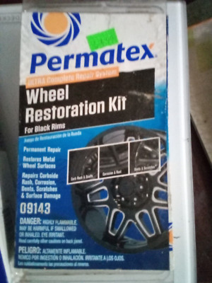 New Permatex 09143 Wheel Restoration Kit for Black Rims