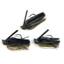 3-Pack Hand-Tied 1/2-oz. Okeechobee 420 Recessed Flat-Eye Flipping Jigs