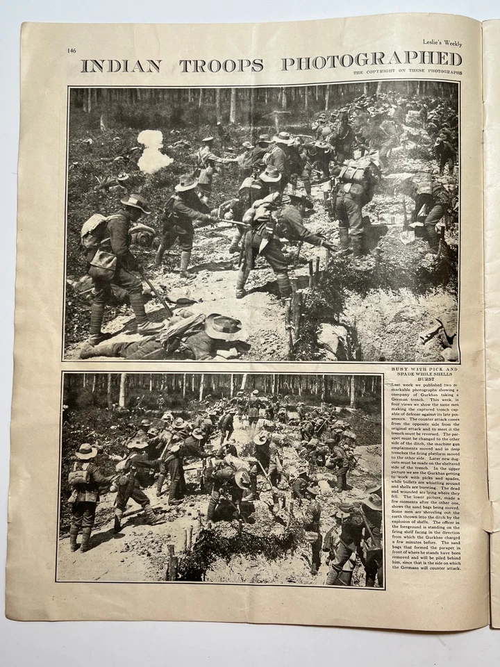 LESLIE'S WEEKLY - Aug 10, 1916 - WWI News / COCA COLA COKE AD - After the Walk - Image 3 of 4