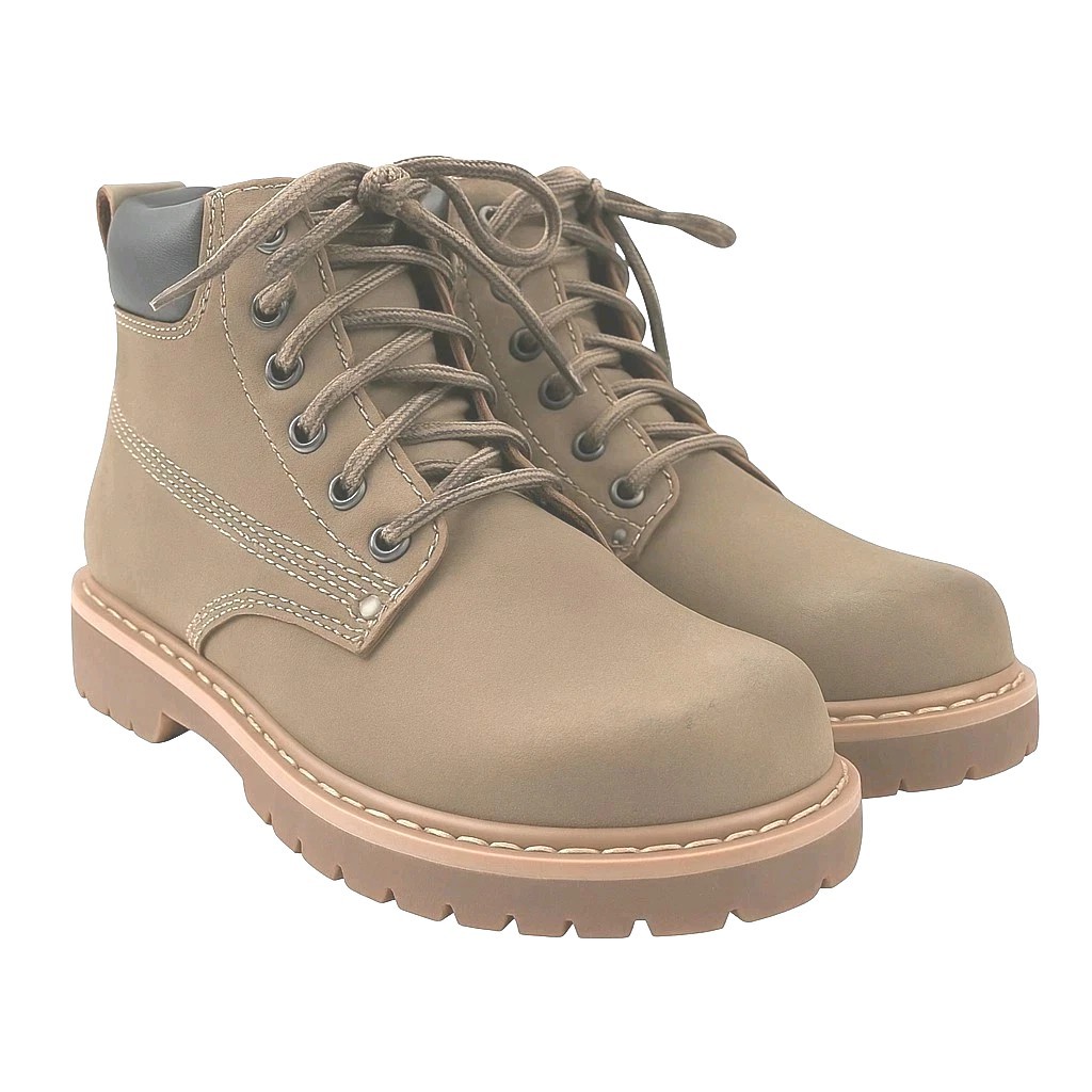 SAOLA Stivali Outback Robusti Uomo 6 5 Marrone Ecopelle Escursionismo Lavoro Lacci Suola Lug