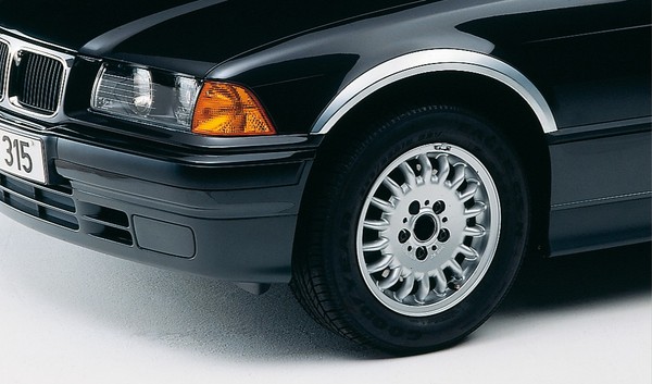 Radlaufleisten Satz Hochglanz-Edelstahl FüR BMW 3Er E36 4-TüRig Und Touring-image