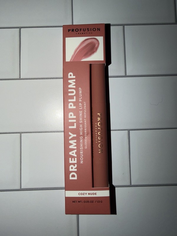 Profusion Dreamy Lip Plump Lip Plumper Cozy Nude Vegan Gloss 0.05 oz