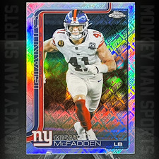 2025 Chrome - Micah McFadden - #232 TOPPS LOGO REFRACTOR GIANTS MINT