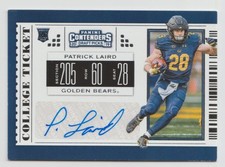 Patrick Laird 2019 Panini Contenders Draft Picks RC Autograph Rookie Auto #296