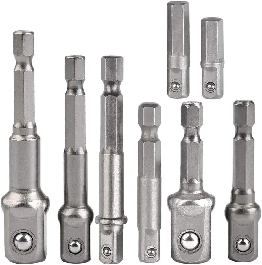 Professional 8-Piece Impact Socket Adapter Set - Chrome Vanadium Precision - Image 3 of 4