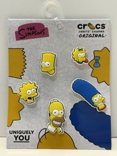Crocs Jibbitz Charms The Simpsons 5 In A Pack NEW Homer Marge Lisa Bart Maggie