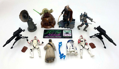 2002 Hasbro STAR WARS Episode 2 Attack of the Clones Lot Jango Fett Yoda R2-D2