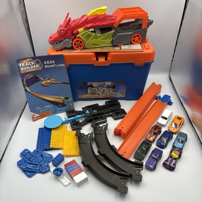 Hot Wheels Track Builder System Box - Lego kompatibel + extra Autos + Drache
