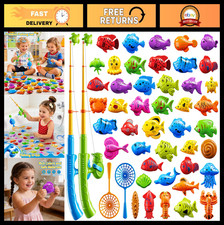 Magnetic Fishing Game for Kids 3-8, Water Table Fishing Toys, Bath Pool Fun