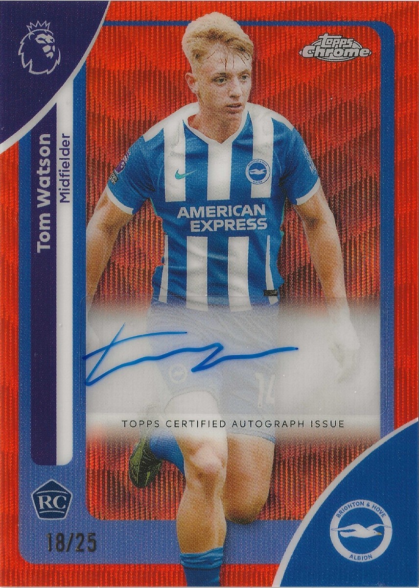 Topps Chrome EPL Premier League 2026 Tom Watson Auto /25 Rookie RC