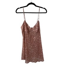 VTG Y2K NWT Victoria's Secret Animal Print Lingerie Slip Dress Chemise M 2000