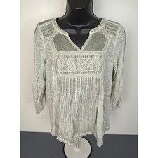 Vintage America Womens 3/4 Sleeve Peasant Top...