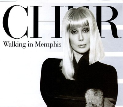 Rare CD Single - Cher - Walking in Memphis (inc Remix + Angels Running)