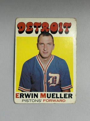 Erwin Mueller 1971-72 Topps Detroit Pistons #31 AS IS O504
