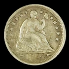 1854 H10C Arrows Liberty Seated Half Dime- Choice Fine- SMH-2317