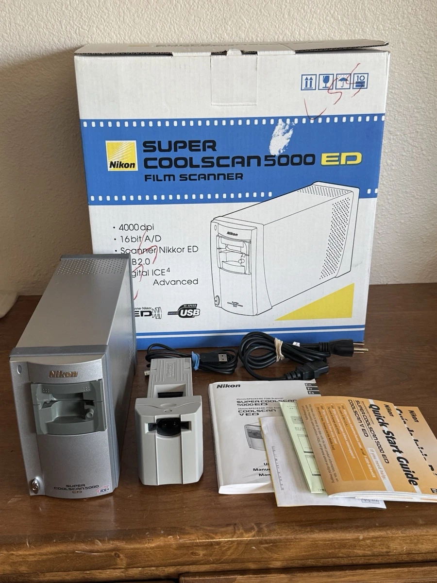 【即購入NG】Nikon SUPER COOLSCAN 5000 ED 付属品付 Nikon Super Coolscan 5000 ED LS-5000ED Film Scanner 35mm Slide
