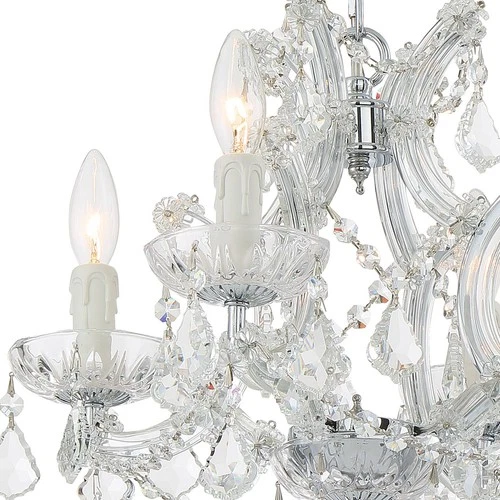 Crystorama Maria Theresa 16.5'' Hand Cut Crystal Polished Chrome Chandelier - Picture 4 of 7