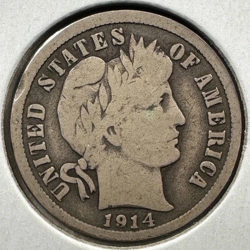 1914-D 10C Barber Dime (89168)