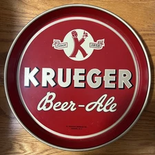 VINTAGE KRUEGER BREWERY BEER-ALE METAL 12” BEER TRAY