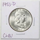 1953-D 50C Franklin Half Dollar in Choice BU Condition #6464