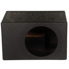 Q Power QBOMB, Single 10" Tough Vented Shallow Ported Car Audio Subwoofer Box...