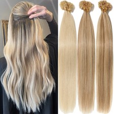 CLEARANCE Nail U Tip Real Remy Russian Human Hair Extensions 150g for Full Head