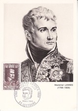 Carte 1er jour Histoire de France Maréchal Lannes Soldat de Napoléon 1969 2