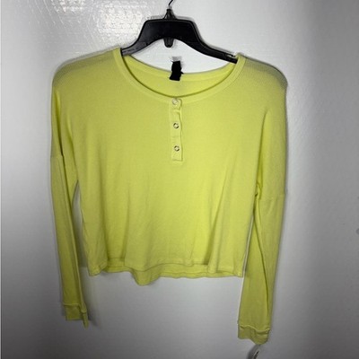 bobi Lemon Long Sleeve Henley Top 326