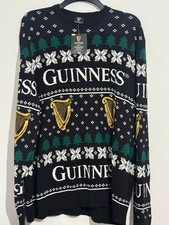 Guinness Christmas Jumper Sweater Xmas Beer Pint Pub Bar Ireland Harp 3XL NEW UK