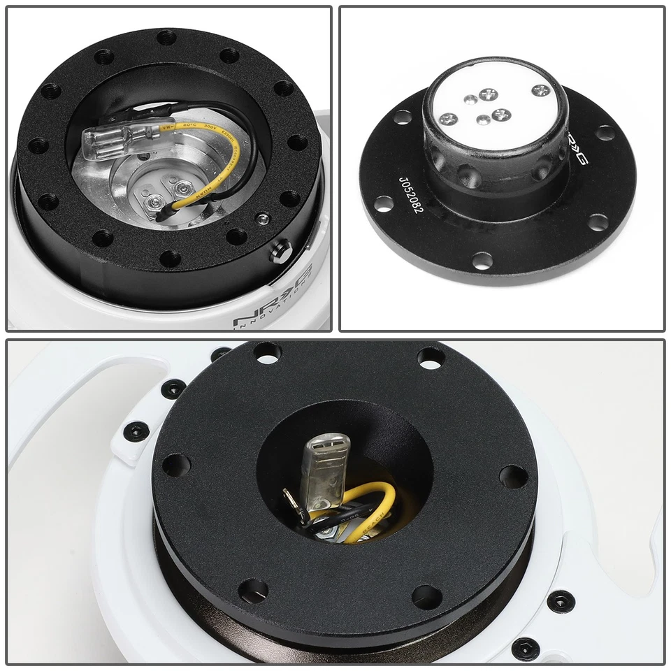 NRG SRK-700BK-WT GEN 4.0 ALUMINUM RACING STEERING WHEEL QUICK RELEASE ADAPTER - Image 4 of 4