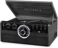 Victrola Empire Signature 6-in-1 Record Player Bluetooth FM CD Cassette