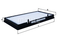 Mahle LA 382 Innenraumfilter, Frischluftfilter, Pollenfilter FüR Renault Trafic