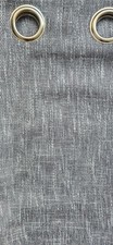 Eyelet Grey pair of Curtains, 53 x 42 in, Used.