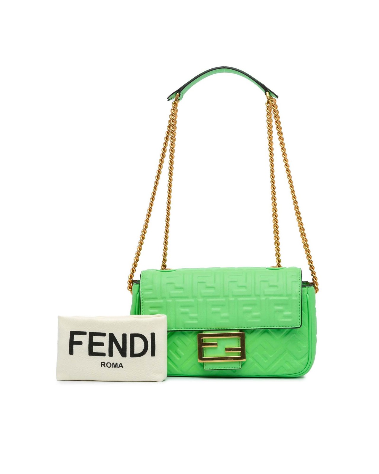 Preloved fendi Elegant Embossed Pattern Shoulder … - image 11