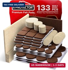 Felt Furniture Pads 133 PCS Premium Furniture Pads - Felt Pads Furniture Feet Be