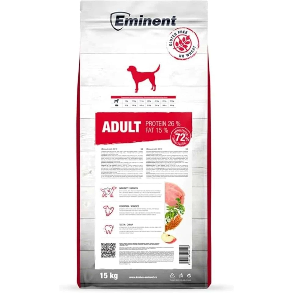 Eminent Adult 15kg glutenfreies Trockenfutter | kleine mittlere erwachsene Hunde - Bild 2 von 4