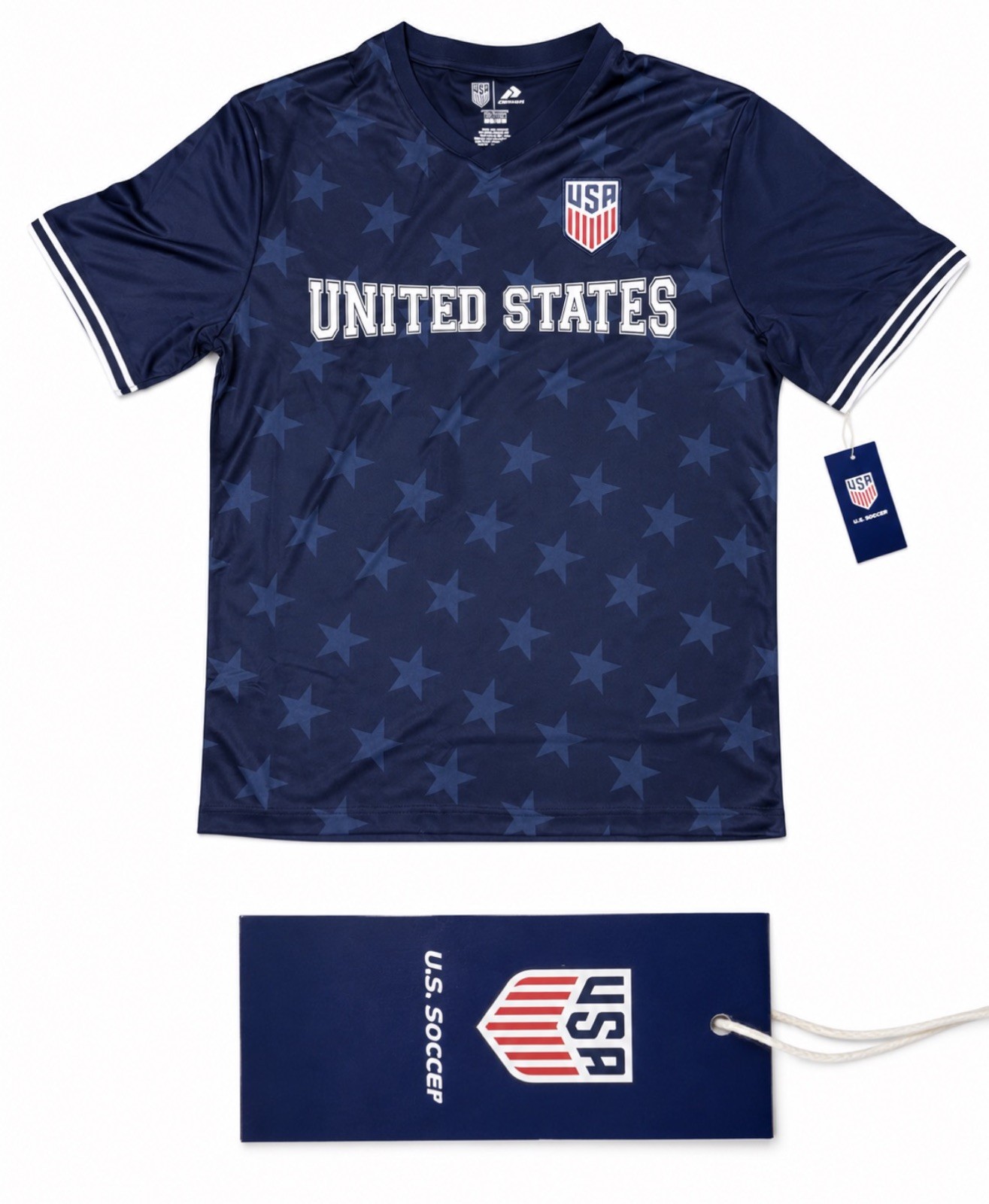 U.S. Soccer USMNT Adult World Cup Soccer Poly Shirt.NEW W/ TAGS. FAST SHIPPING