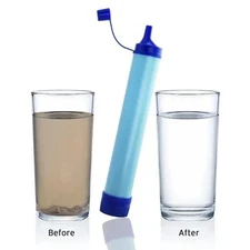 Portable Water Purifier Straw – Outdoor Emergency Camping Hiking Filter System