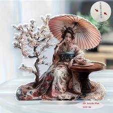 Geisha decorative ornaments are suitable as traditional Japanese themed decorati