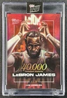 LEBRON JAMES 2023-24 TOPPS NOW LJ-40K KING CROWNED 40,000 CAREER POINTS RED 9/10