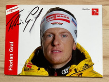 Florian Graf original signierte Autogrammkarte Ak Biathlon alt