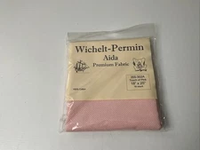 Wichelt-Permin 14Ct Touch of Pink Aida Cross Stitch Fabric 18" x 25" #357-302A