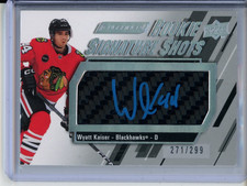 2023-24 Upper Deck Engrained Rookie Signature Shots WYATT KAISER RSS-WK 299 Auto