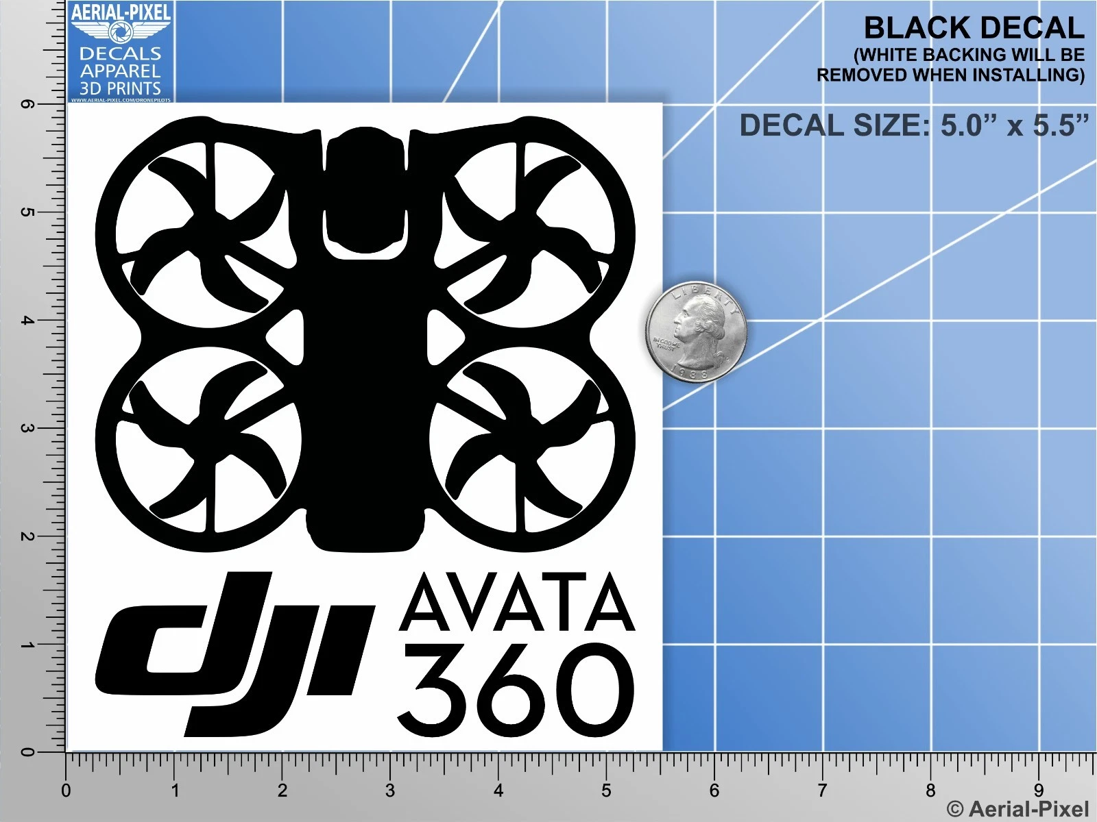 Black Decal