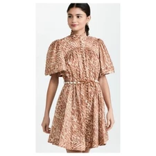 Zimmermann Tropicana Flutter Sleeve Mini Dress Size 0