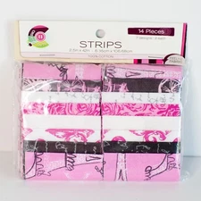 Creative Cuts Strips 100% Cotton Fabric Editions 14 Pcs 2 Each 7 Designs NEW