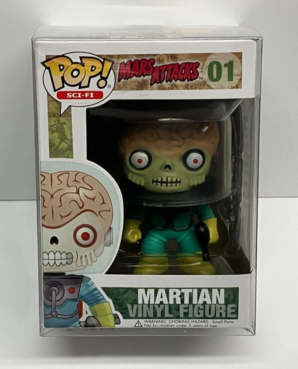 Funko Pop Sci-Fi Mars Attacks 01 Martian Figure With Protector