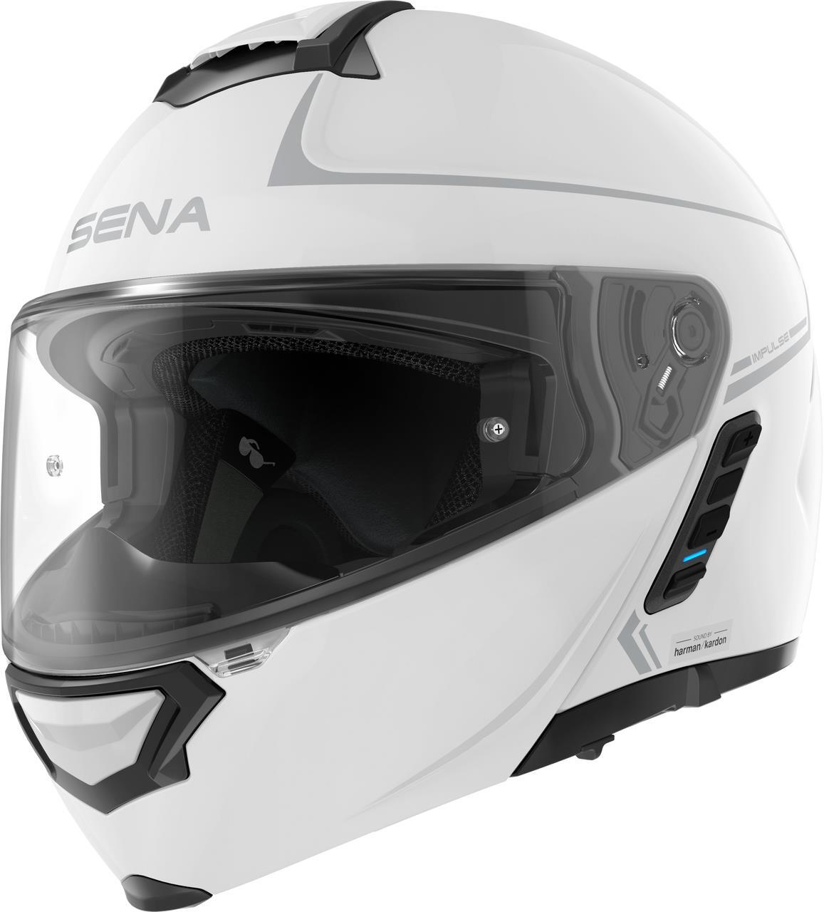 Sena Impulse Flip Up Helmet Gloss White 2X Impulse-Gwxxl1