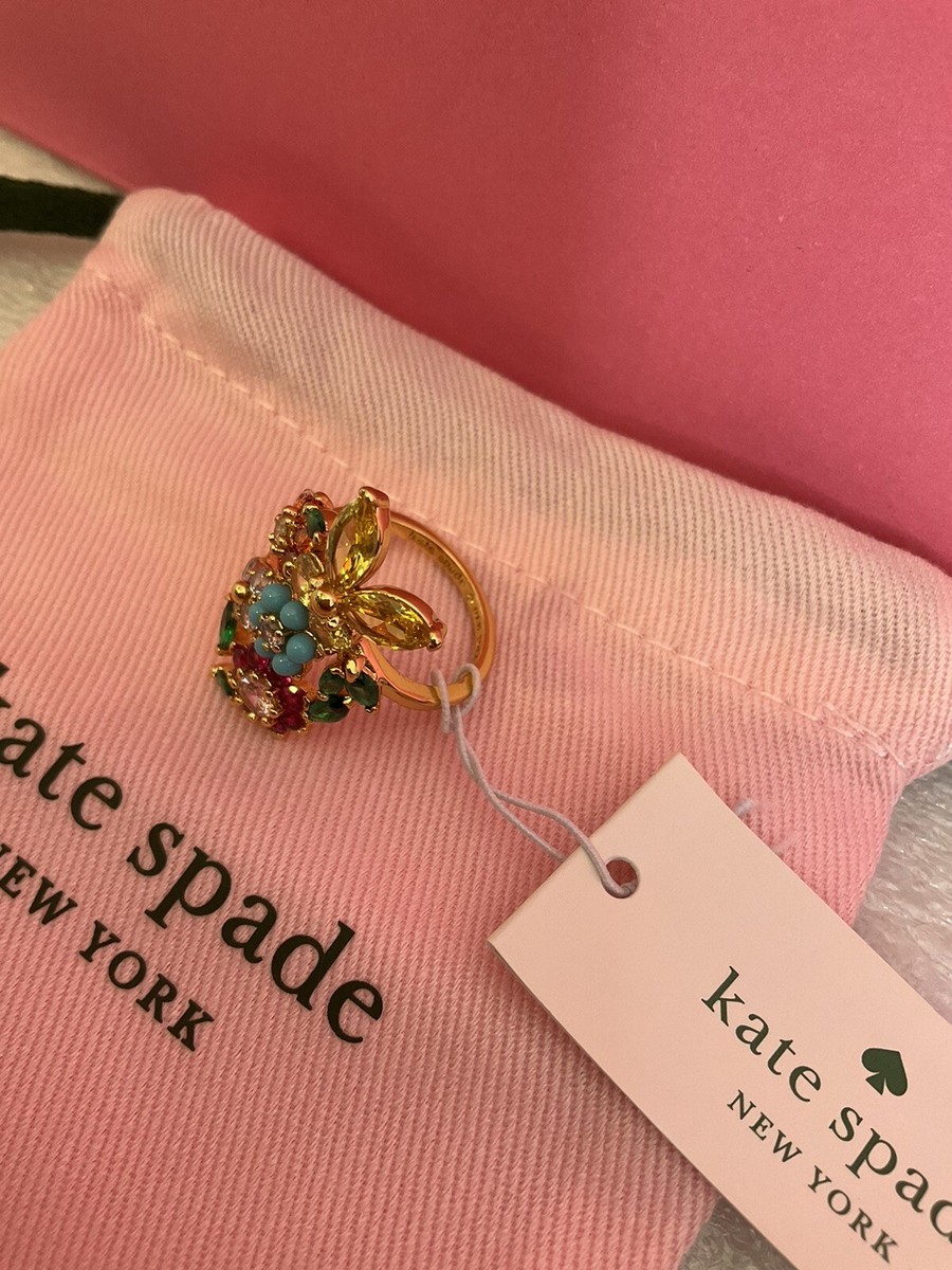 kate spade new york リング　size6 NWT kate spade New York in a flutter pave butterfly ring